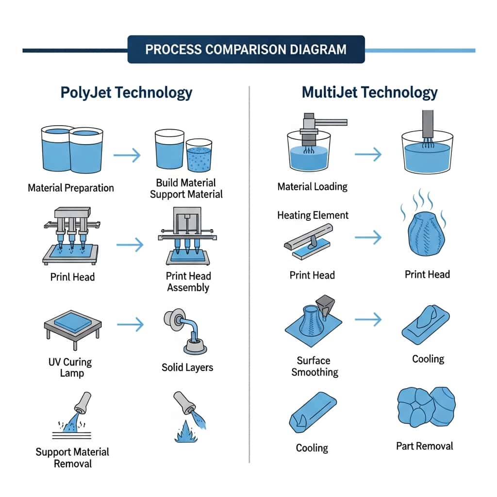 PolyJet vs. MultiJet 3D Printing: Key Differences & Applications